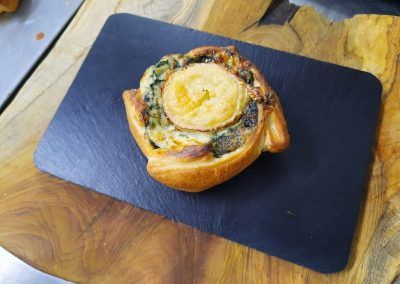 Empanadilla de espinaca y queso de cabra